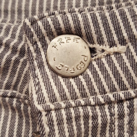 Free People Railroad Stripe Skinny Jeans Size 28 - Picture 9 of 13